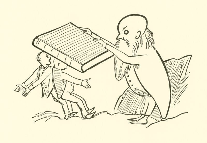 The Two Old Bachelors (gravering) av Edward Lear