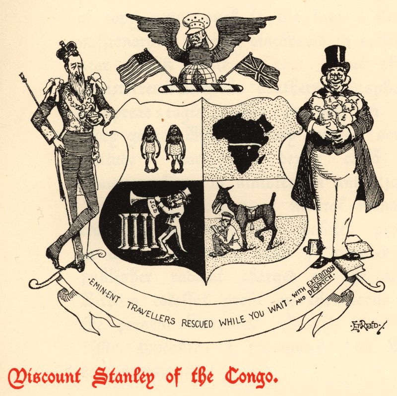 Viscount Stanley av Kongo (gravering) av Edward Tennyson Reed