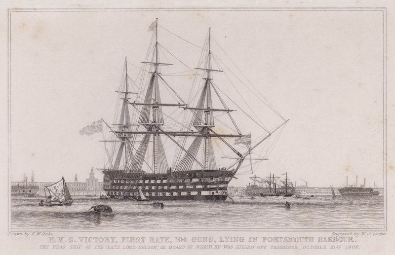 HMS Victory, førsteklasses av Edward William (after) Cooke
