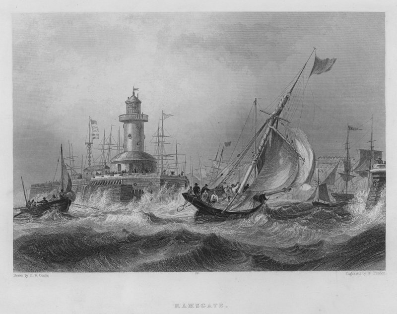Ramsgate (gravering) av Edward William (after) Cooke
