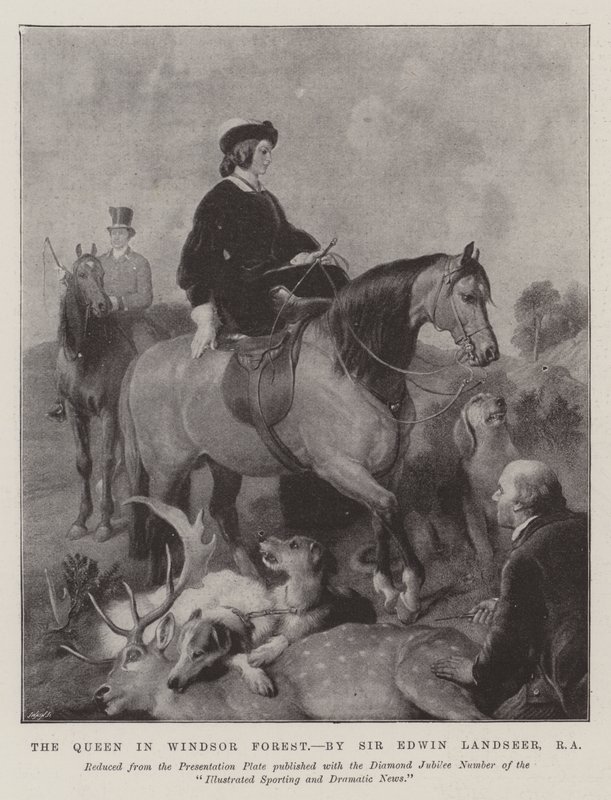 Dronningen i Windsor Forest av Edwin Landseer