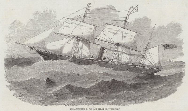 Australian Royal Mail Steam-Ship Sydney av Edwin Weedon