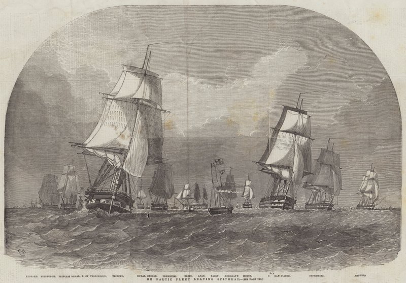 Den baltiske flåten forlater Spithead av Edwin Weedon