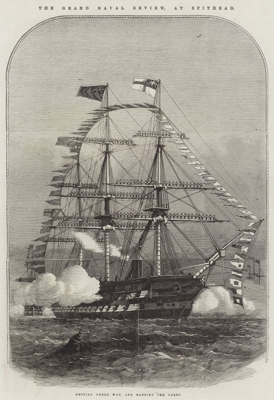 The Grand Naval Review, på Spithead av Edwin Weedon
