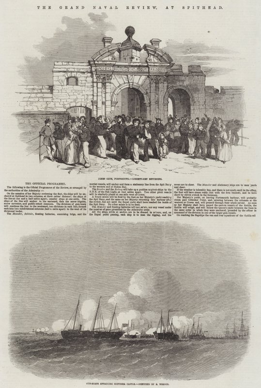 The Grand Naval Review, på Spithead av Edwin Weedon