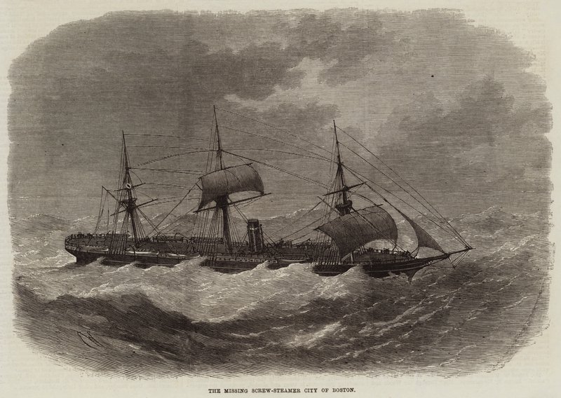 The Missing Screw-Steamer City of Boston av Edwin Weedon