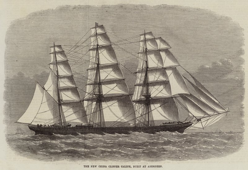 The New China Clipper Caliph, bygget i Aberdeen av Edwin Weedon