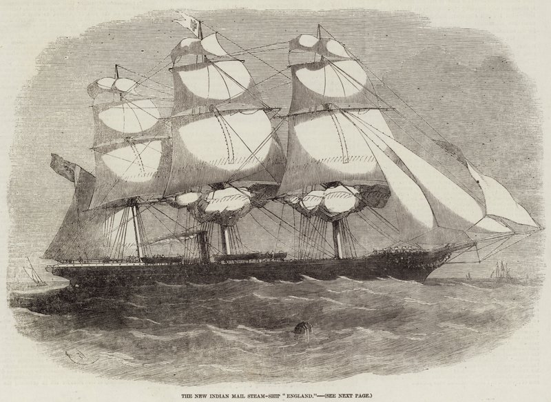 The New Indian Mail Steam-Ship England av Edwin Weedon