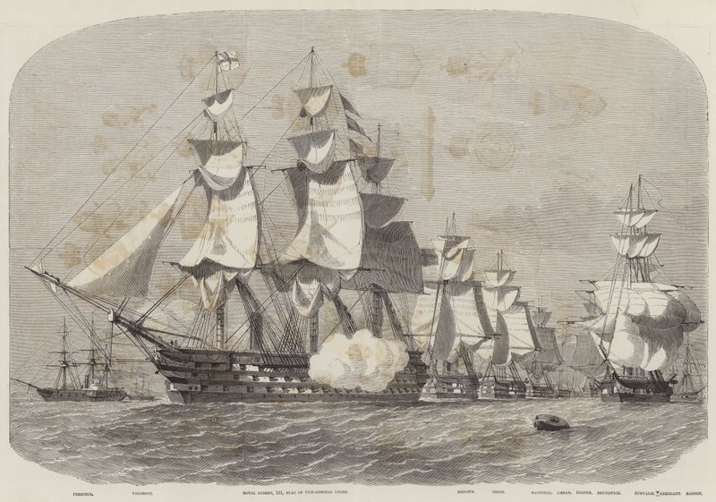 Dronningens besøk i Cherbourg av Edwin Weedon