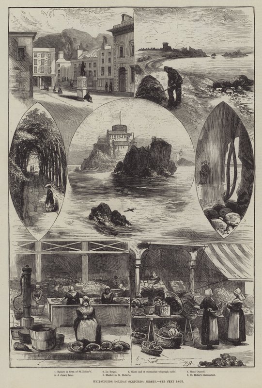 Whitsuntide Holiday Sketches, Jersey av Edwin Buckman