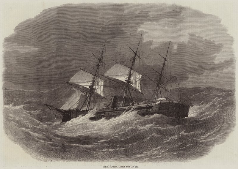 HMS-kaptein, nylig tapt på sjøen av Edwin Weedon