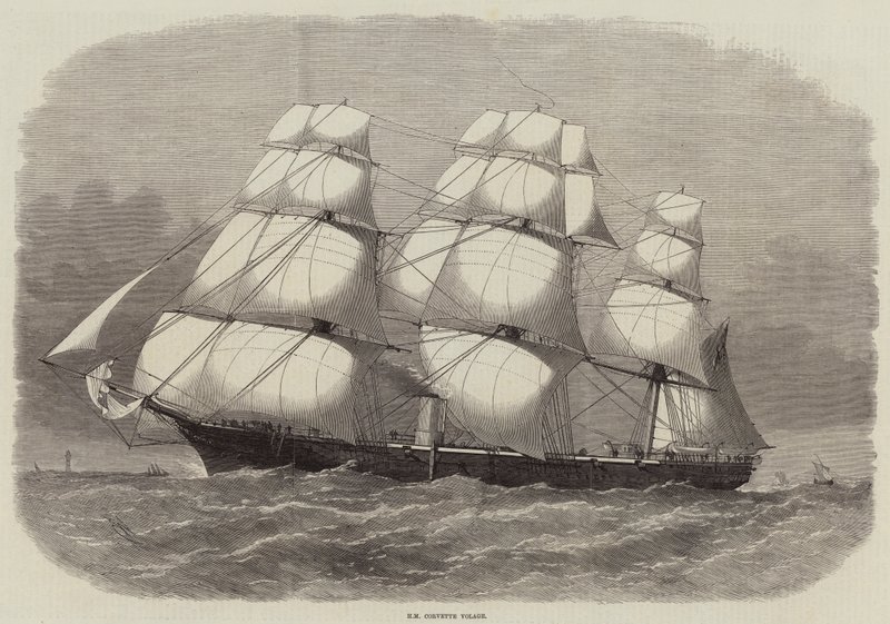 HM Corvette Volage av Edwin Weedon
