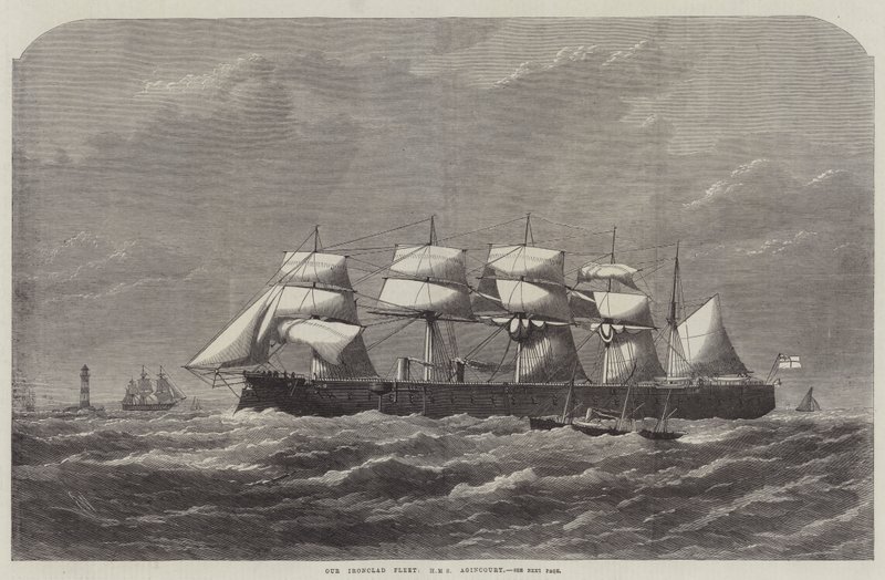 Vår jernbelagte flåte, HMS Agincourt av Edwin Weedon