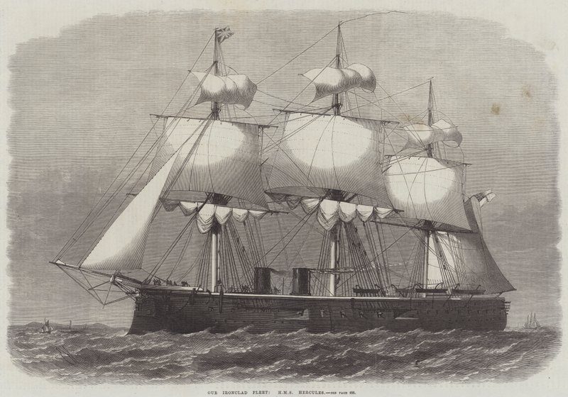 Vår jernbelagte flåte, HMS Hercules av Edwin Weedon