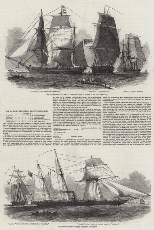 Sir Edward Belchers Arctic Searching Squadron av Edwin Weedon