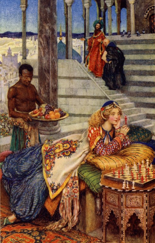 Vivien (farge litho) av Eleanor Fortescue Brickdale