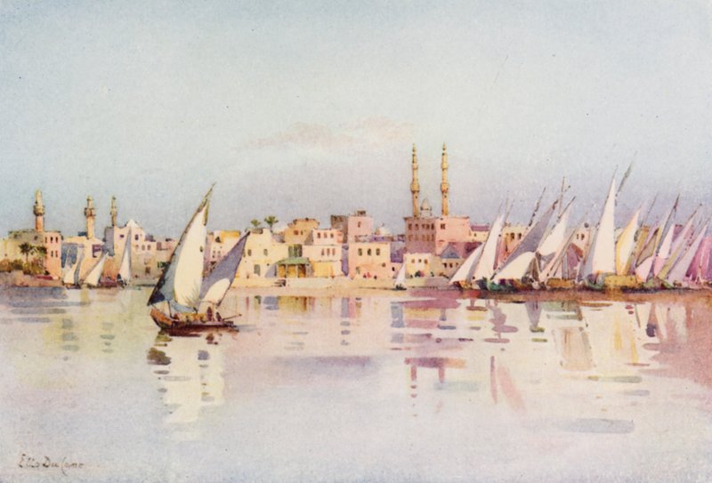 Damietta (farge litho) av Ella Du Cane
