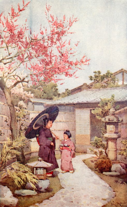 Kobai Plum Blossom (farge litho) av Ella Du Cane