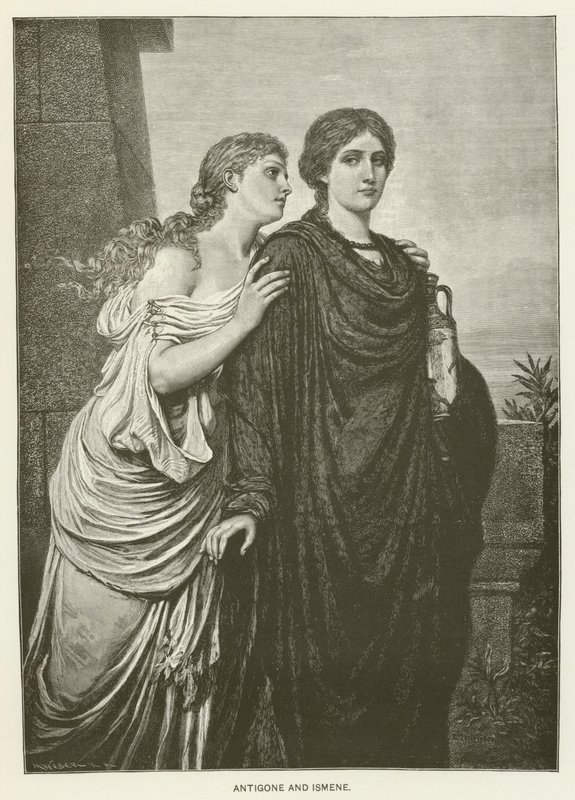 Antigone og Ismene av Emil Teschendorff