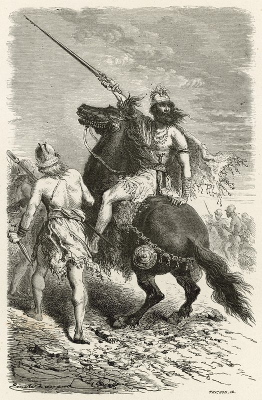 Krigere i jernalderen av Emile Antoine Bayard