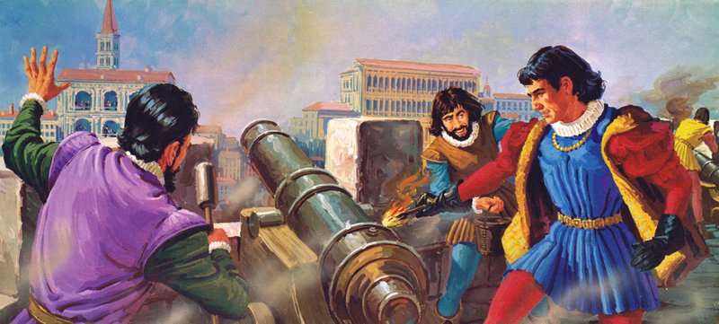 Benvenuto Cellini, gullsmed med ansvar for våpnene av English School