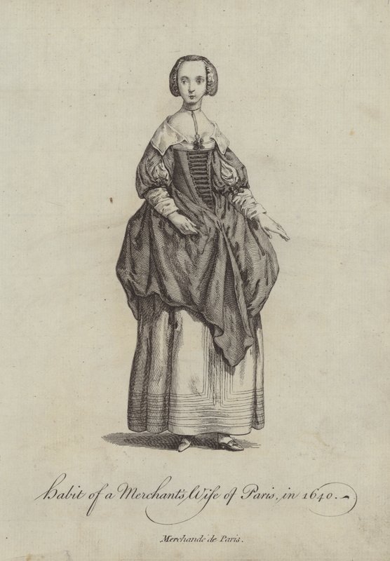 Vanen til en kjøpmannskone i Paris i 1640 av English School