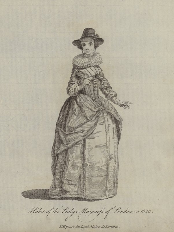 Vanen til Lady Mayoress of London i 1640 av English School