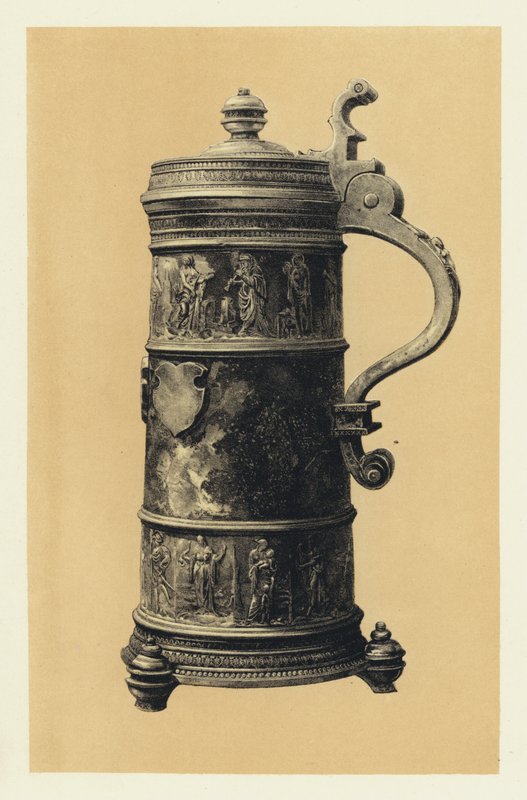 Flagon i tinn av English School