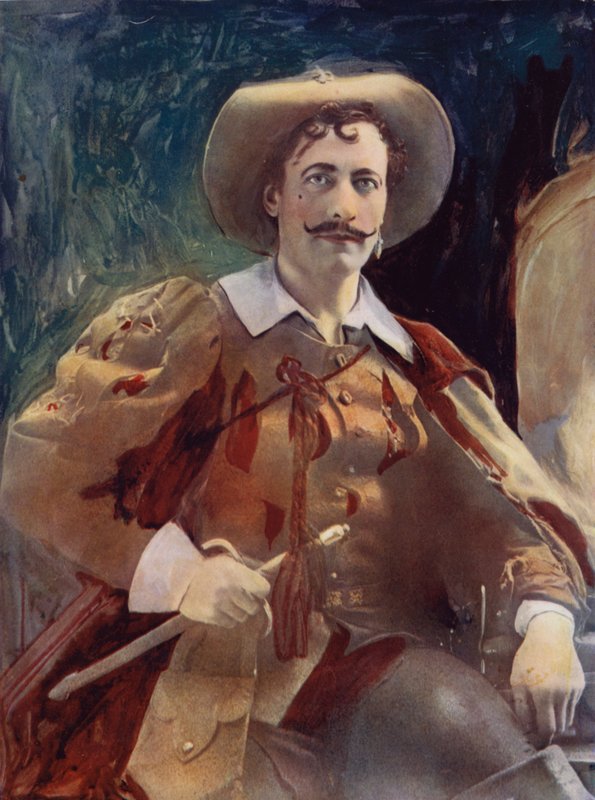 Mr Lewis Waller i The Three Musketeers (fargebilde) av English Photographer