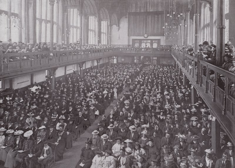 Et misjonærmøte i Church House, Westminster av English Photographer