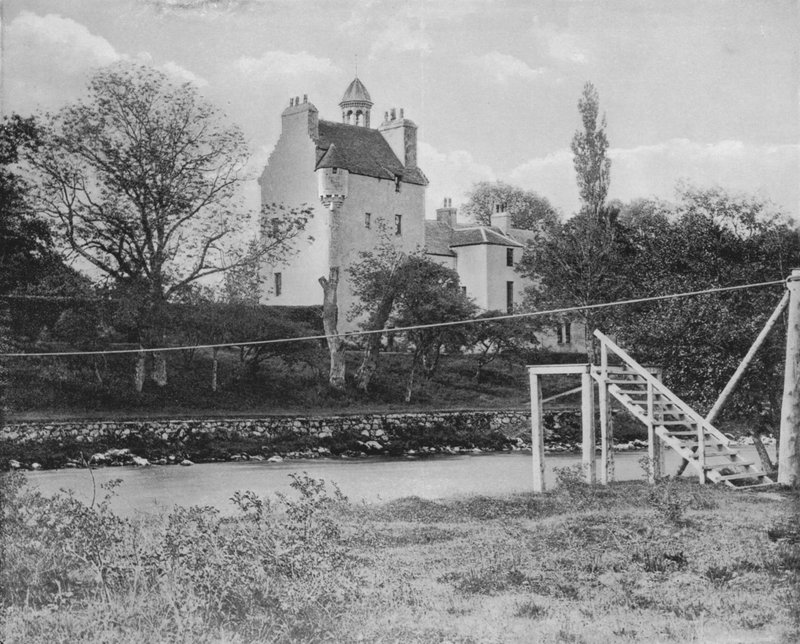 Abergeldie Castle (s/hvitt bilde) av English Photographer