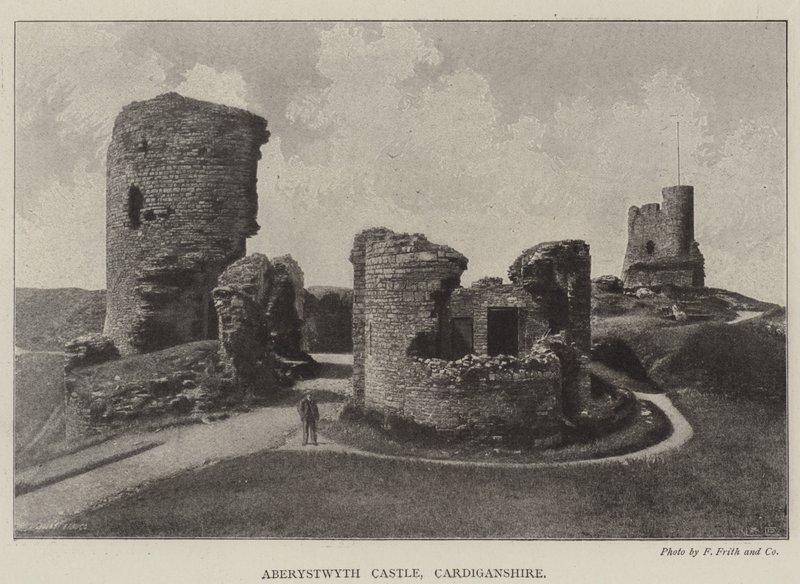 Aberystwyth Castle, Cardiganshire av English Photographer