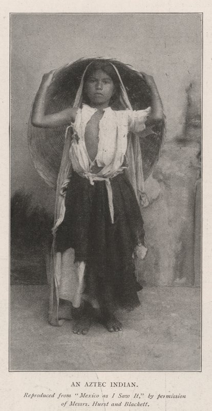 En aztekisk indianer av English Photographer