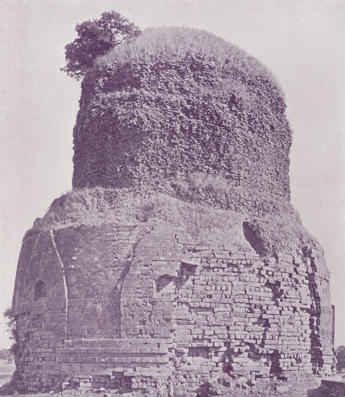 Det gamle buddhistiske tårnet, Sarnath, Benares av English Photographer
