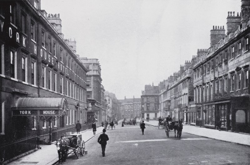 Bath: Princes and Edgar Buildings (s/hv-bilde) av English Photographer