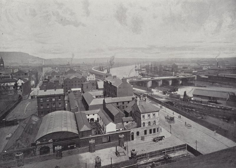 Belfast, panoramautsikt av English Photographer