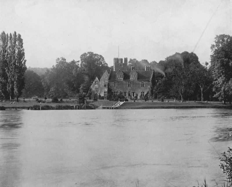 Bisham Abbey (s/hvitt bilde) av English Photographer