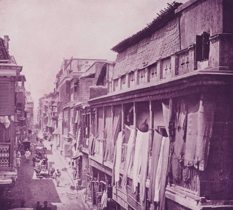 Burra Bazar, Calcutta av English Photographer
