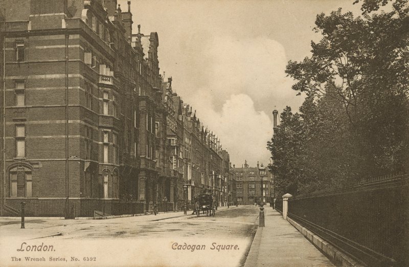 Cadogan Square, London (s/hvitt bilde) av English Photographer