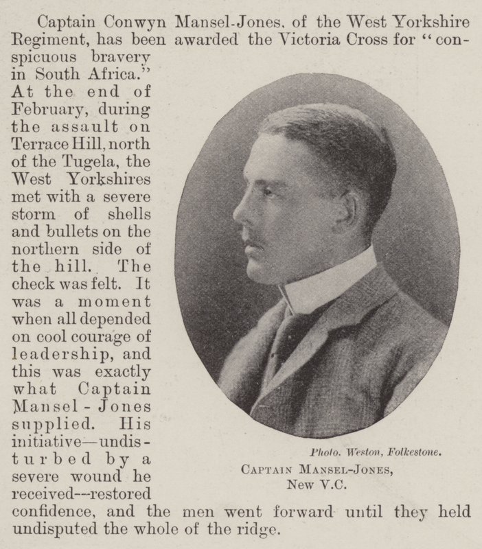 Kaptein Mansel-Jones, New VC av English Photographer