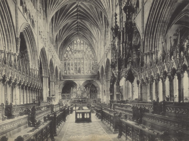 Kor, Exeter Cathedral, Devon av English Photographer