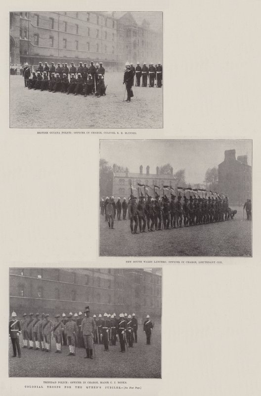 Kolonitropper for Queens Jubilee av English Photographer