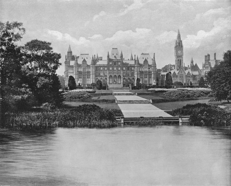 Eaton Hall (s/hvitt bilde) av English Photographer
