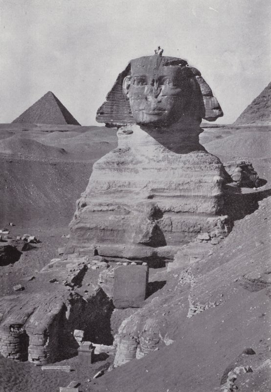 Egypt: The Sphynx (s/hvitt bilde) av English Photographer