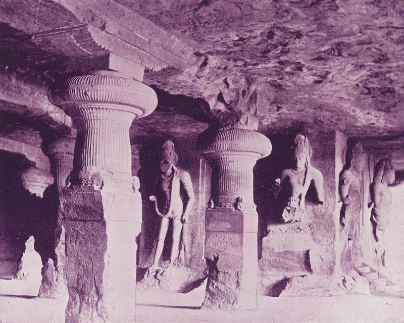 Elephanta-hulene, Bombay av English Photographer