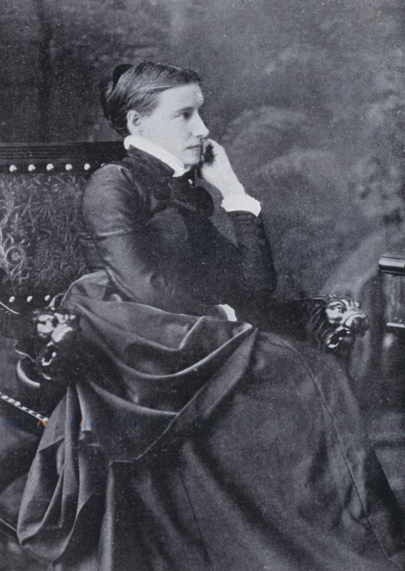 Elizabeth Stuart Phelps Ward (s/hvitt bilde) av English Photographer