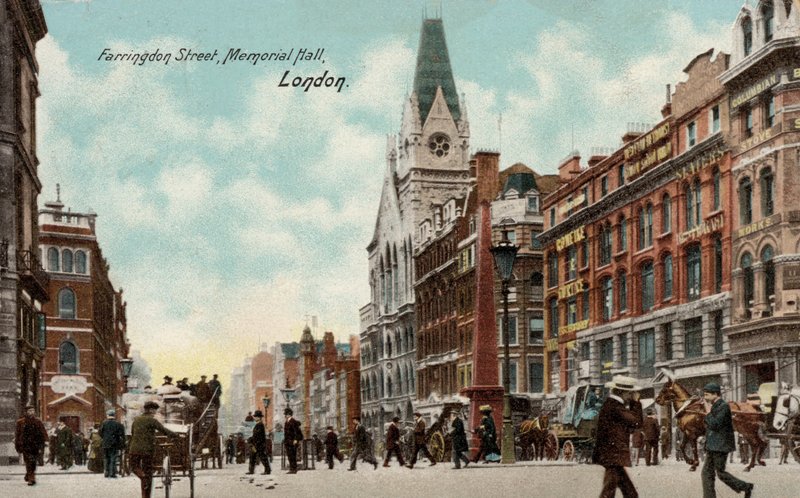 Farringdon Street, Memorial Hall, London (bilde) av English Photographer