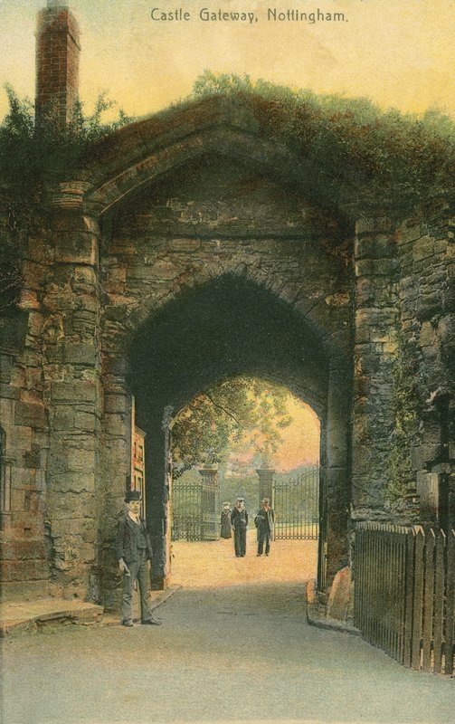 Gateway, Nottingham Castle (fargebilde) av English Photographer