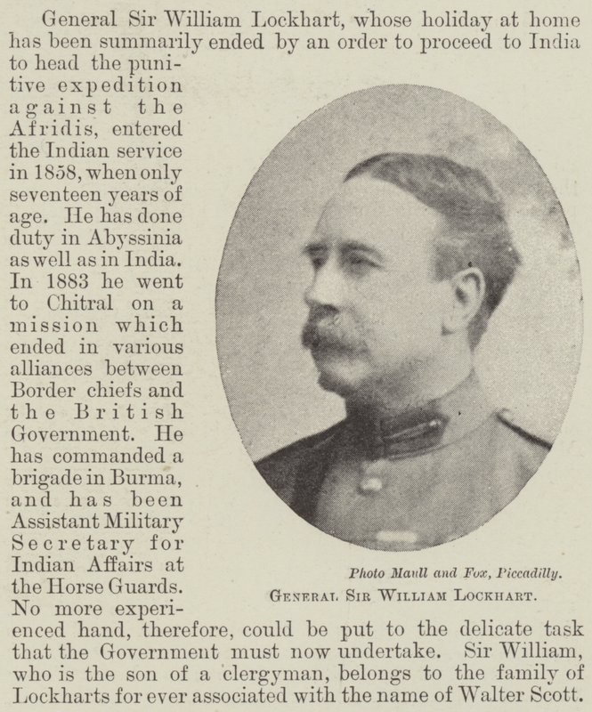 General Sir William Lockhart av English Photographer