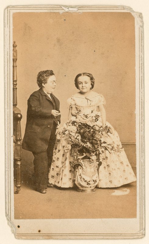 General Tom Thumb og hans kone av English Photographer